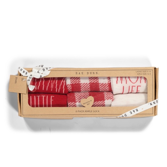 Rae Dunn 6Pk Mommy & Me Socks - Picture 4 of 13